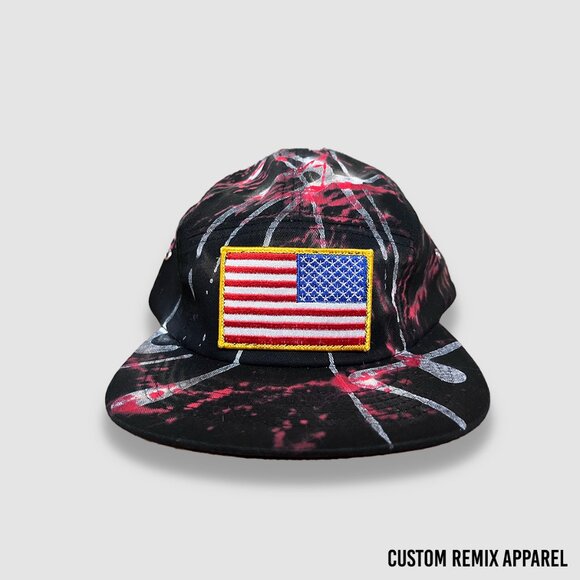 AS Colour Custom American Flag 5 Panel Cap - Picture 1 of 4